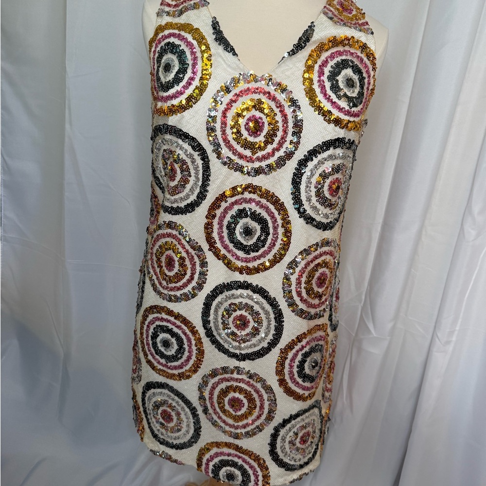Colorful Sequin Circle Dress